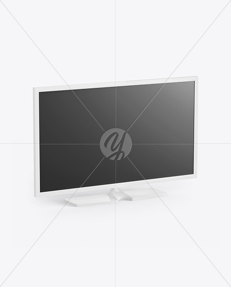 Download Tv Mockup In Device Mockups On Yellow Images Object Mockups PSD Mockup Templates