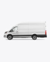 HQ Panel Van Mockup Left Side View