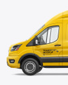 HQ Panel Van Mockup Left Side View