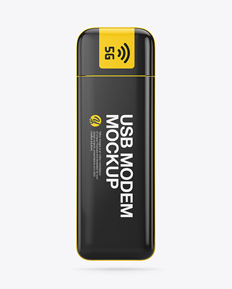 Download Usb Modem Mockup In Device Mockups On Yellow Images Object Mockups