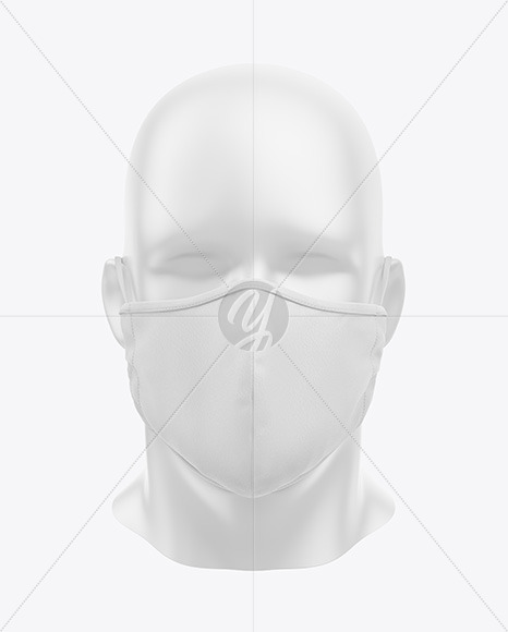 Download Face Mask Mockup In Apparel Mockups On Yellow Images Object Mockups