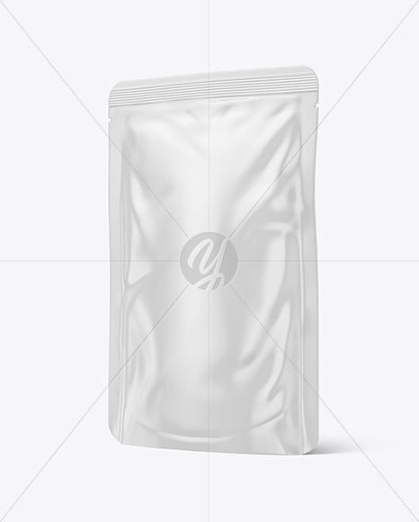 Glossy Stand Up Pouch Mockup In Pouch Mockups On Yellow Images Object Mockups