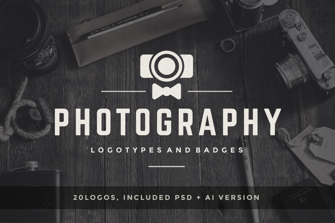 Download 20 Photography Logos And Badges In Logo Templates On Yellow Images Creative Store Yellowimages Mockups