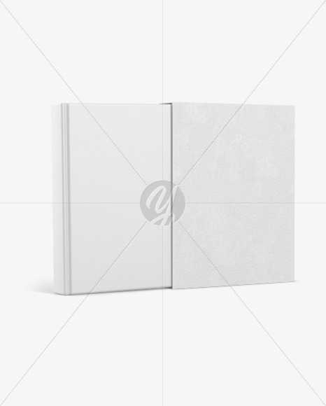 Hardcover Book With Paper Cover Mockup PSD #1