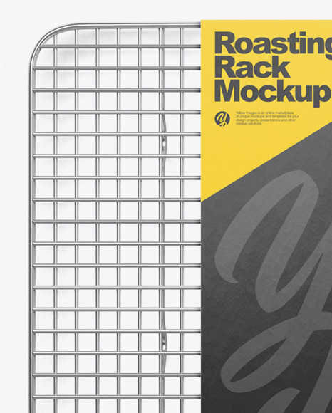 Cooling and Roasting Rack Mockup   Top View PSD #2