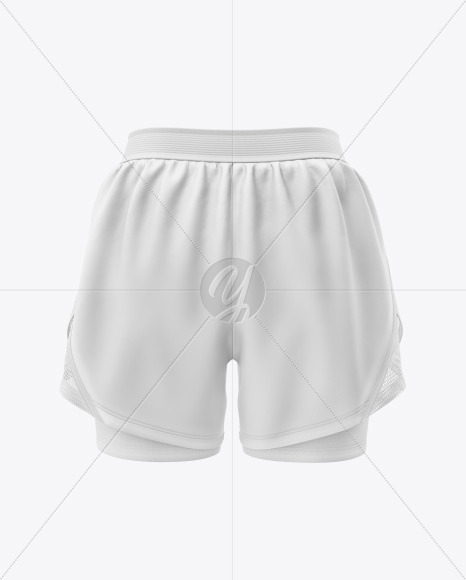 Download Women S 2 In 1 Shorts Mockup In Apparel Mockups On Yellow Images Object Mockups