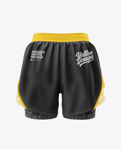 Women&#039;s 2 in 1 Shorts Mockup