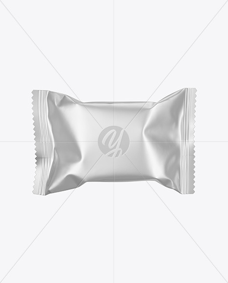 Metallic Candy Pack Mockup In Packaging Mockups On Yellow Images Object Mockups