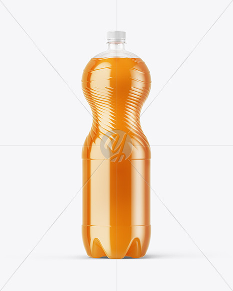 Download Pet Bottle With Orange Drink Mockup In Bottle Mockups On Yellow Images Object Mockups Yellowimages Mockups