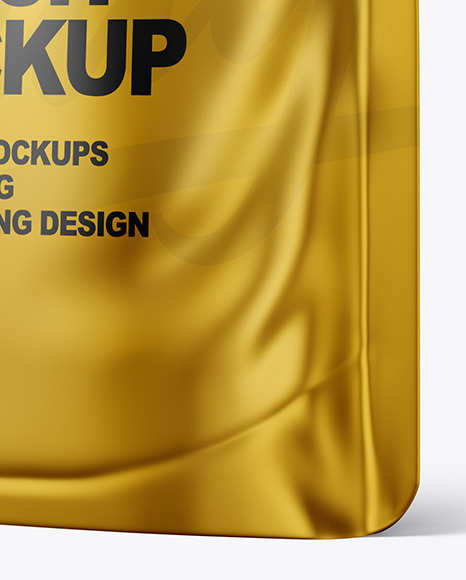 Metallic Stand up Pouch Mockup PSD #1