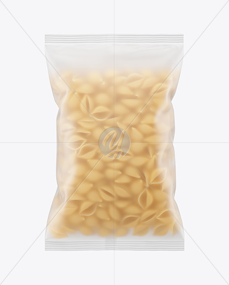 Download Frosted Plastic Bag With Conchiglie Pasta Mockup In Bag Sack Mockups On Yellow Images Object Mockups PSD Mockup Templates