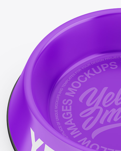 Glossy Pet Feeding Bowl Mockup PSD #3