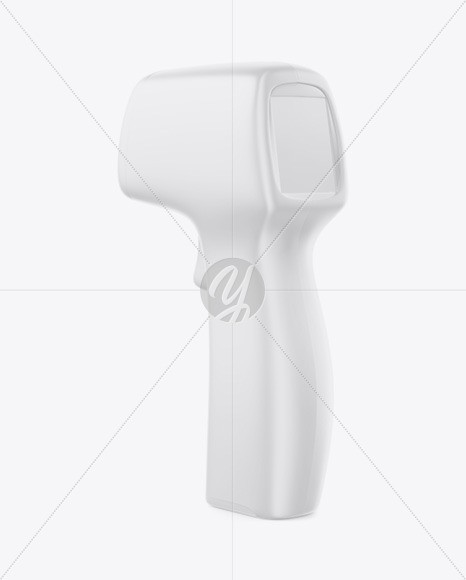 Non Contact Infrared Thermometer Mockup Half Side View In Object Mockups On Yellow Images Object Mockups