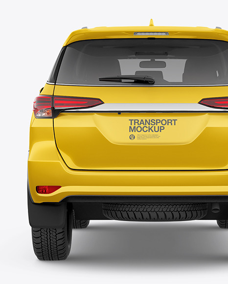 Off-Road SUV Mockup - Back View