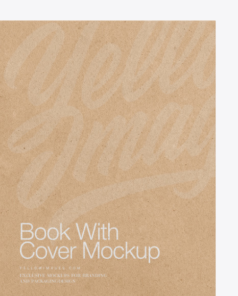 Fabric Hardcover Book With Kraft Cover Mockup PSD #6