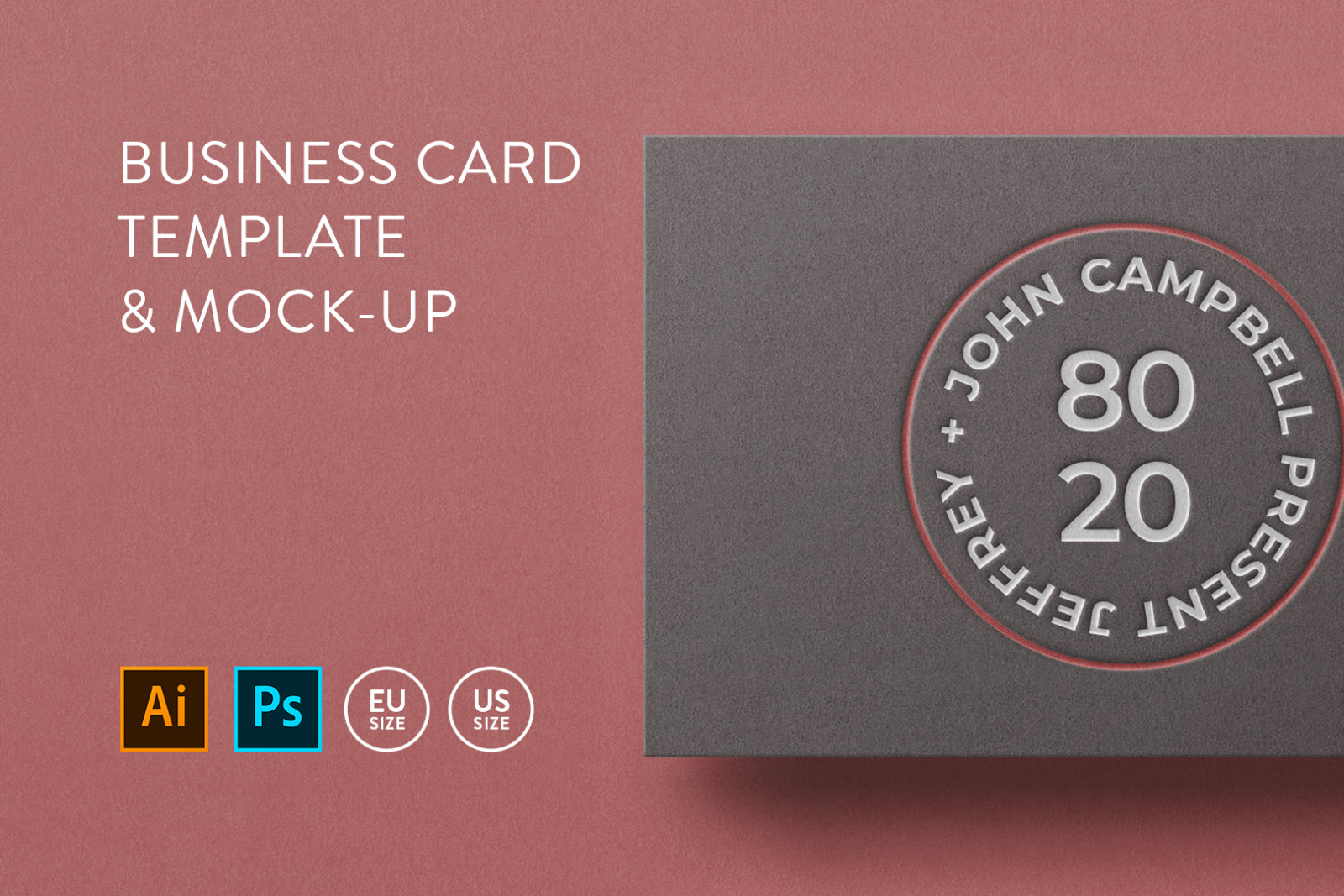 Business card Template & Mock-up #38 Business card Template & Mock-up #38
