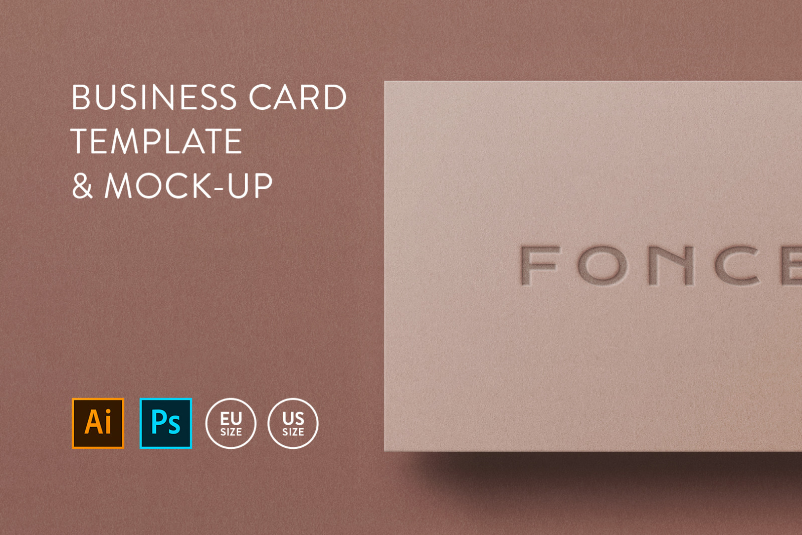 Business card Template & Mock-up #43 Business card Template & Mock-up #43