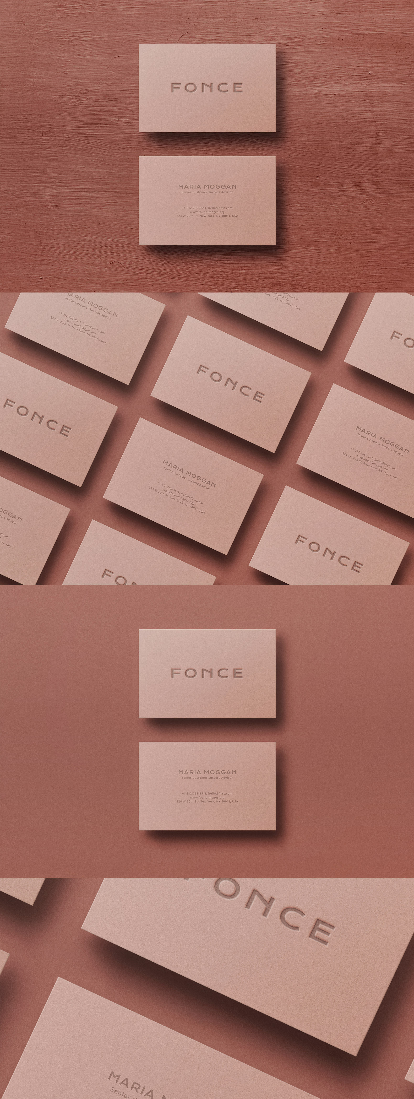 Business card Template & Mock-up #43 Business card Template & Mock-up #43