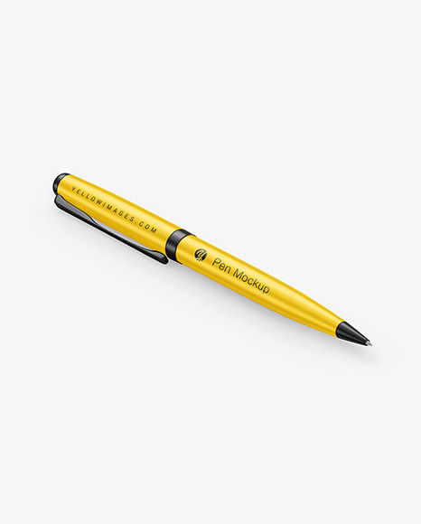 Download Matte Pen Mockup In Stationery Mockups On Yellow Images Object Mockups PSD Mockup Templates