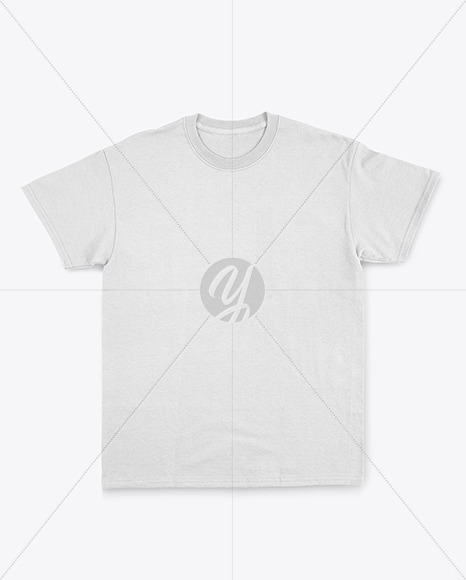 T Shirt Mockup In Apparel Mockups On Yellow Images Object Mockups