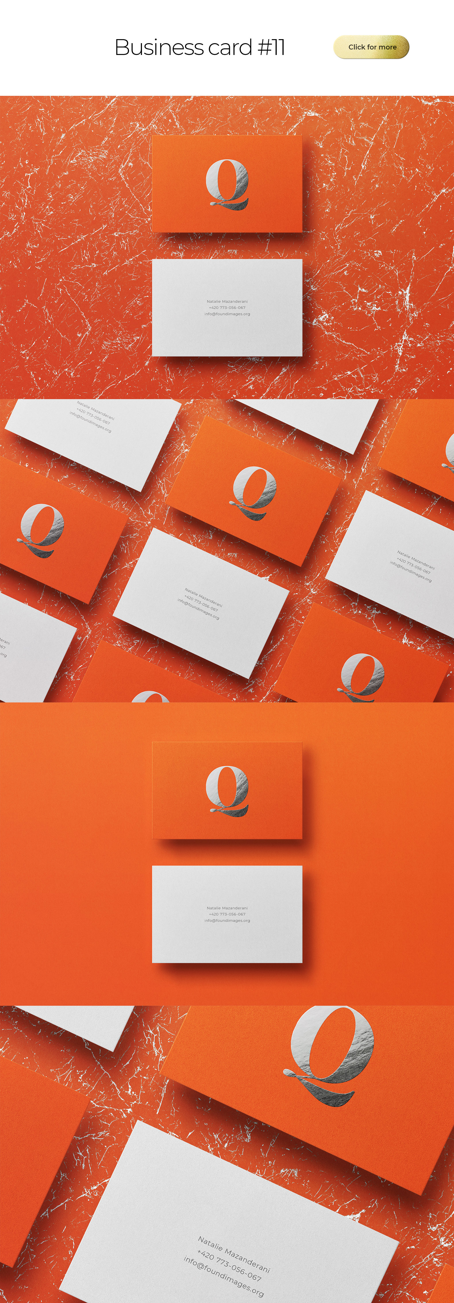 Business Card Bundle Template Mockup Business Card Bundle Template Mockup