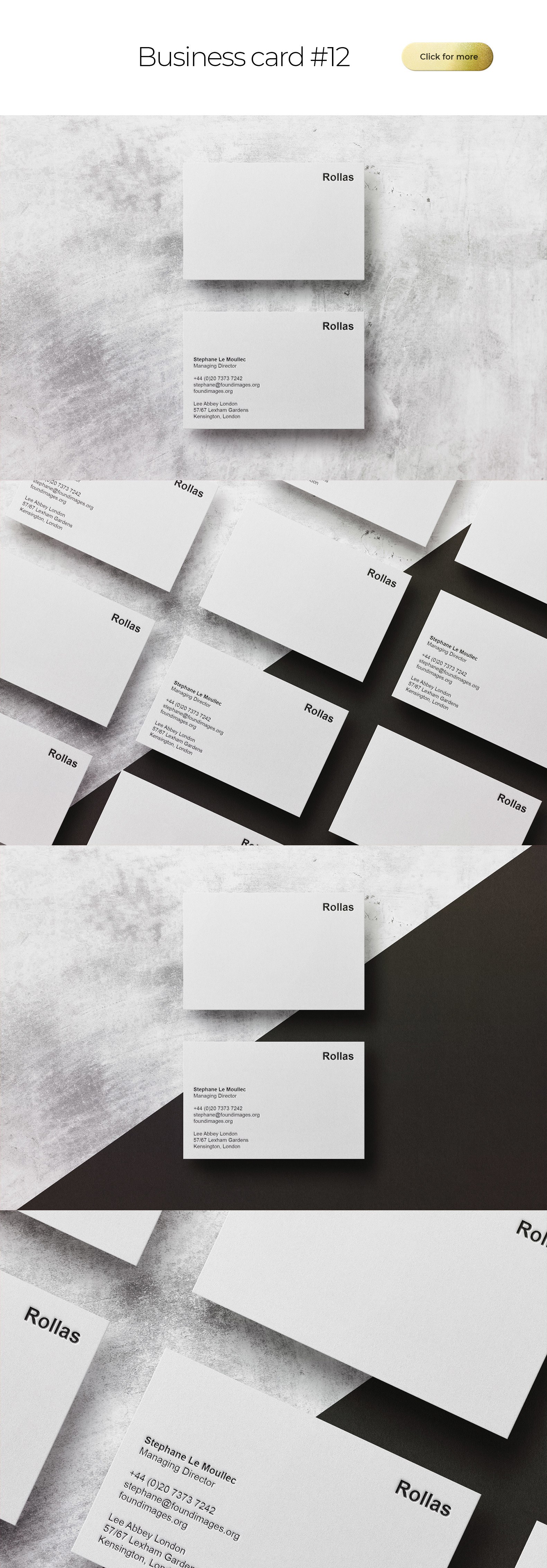 Business Card Bundle Template Mockup Business Card Bundle Template Mockup