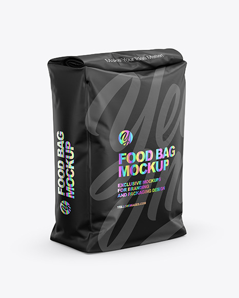 Matte Food Bag Mockup   Half Side View PSD #6