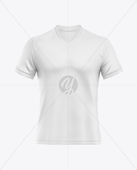 Download Soccer T Shirt Mockup Front View In Apparel Mockups On Yellow Images Object Mockups