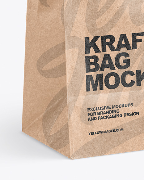 Download Kraft Bag Mockup In Bag Sack Mockups On Yellow Images Object Mockups PSD Mockup Templates