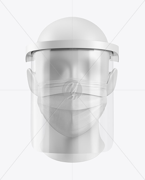 Download Face Mask Face Shield Mockup In Apparel Mockups On Yellow Images Object Mockups PSD Mockup Templates