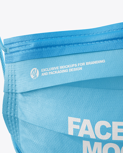 Download Face Mask Face Shield Mockup In Apparel Mockups On Yellow Images Object Mockups