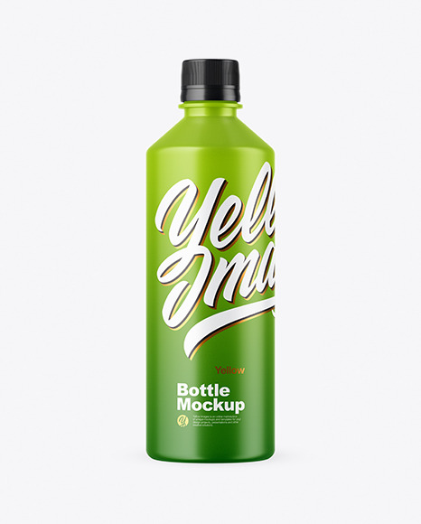Matte Plastic Bottle Mockup