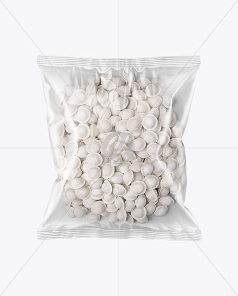 Download Plastic Bag With Dumplings Mockup In Bag Sack Mockups On Yellow Images Object Mockups Yellowimages Mockups