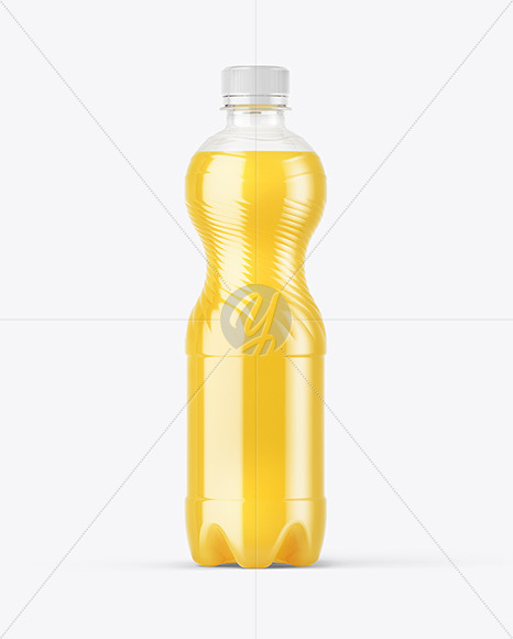 Download Pet Bottle With Orange Drink Mockup In Bottle Mockups On Yellow Images Object Mockups PSD Mockup Templates