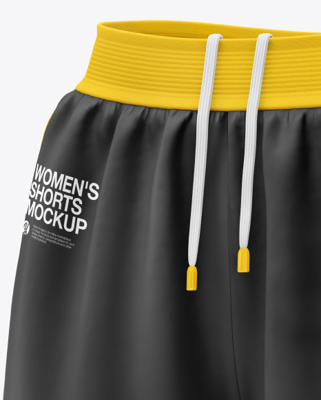 Download Women S 2 In 1 Shorts Mockup In Apparel Mockups On Yellow Images Object Mockups