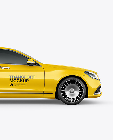 Luxury Car Mockup - Side View