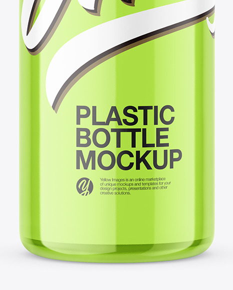 Clear Plastic Bottle Mockup PSD #1