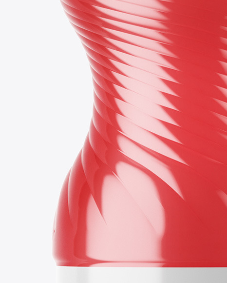 PET Bottle with Pink Grapefruit Drink Mockup PSD #7