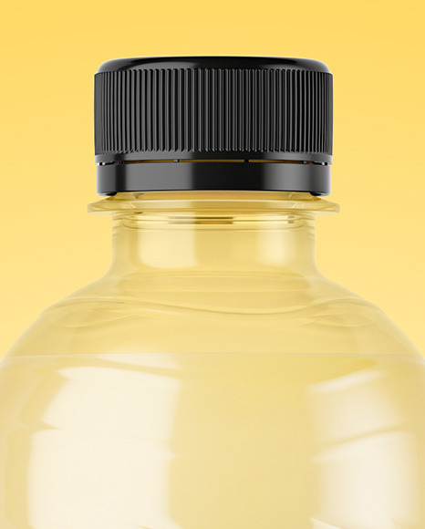 PET Bottle with Pear Drink Mockup PSD #6