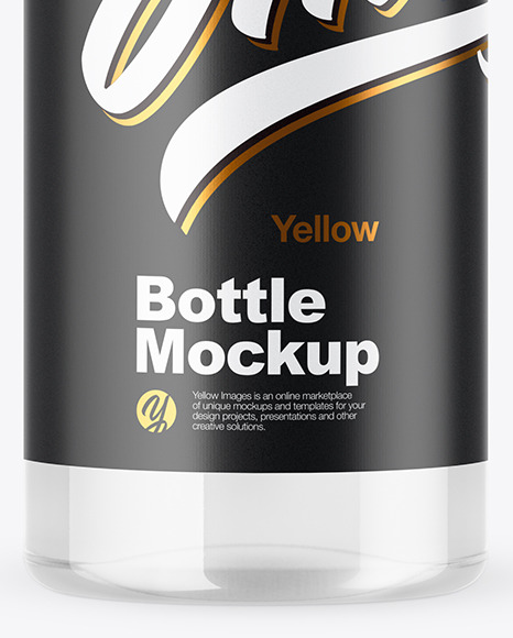 Clear Plastic Bottle Mockup PSD #1