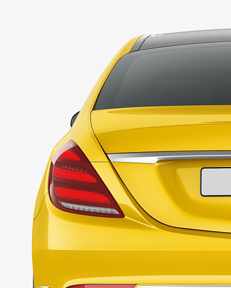 Luxury Car Mockup   Back View PSD #2