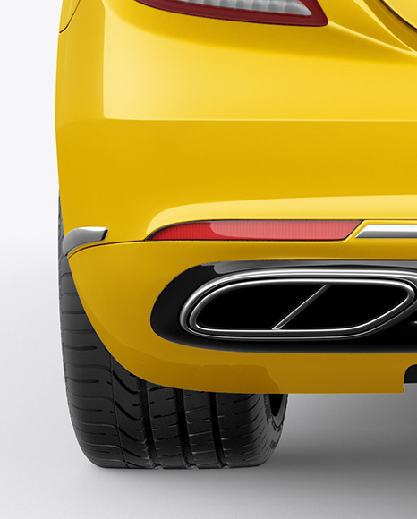 Luxury Car Mockup   Back View PSD #6