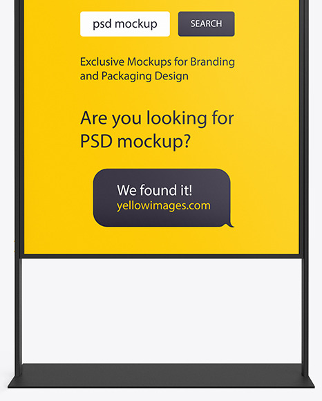 Download Stand Mockup In Outdoor Advertising Mockups On Yellow Images Object Mockups Yellowimages Mockups