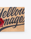 Kraft Envelope With Seal Mockup