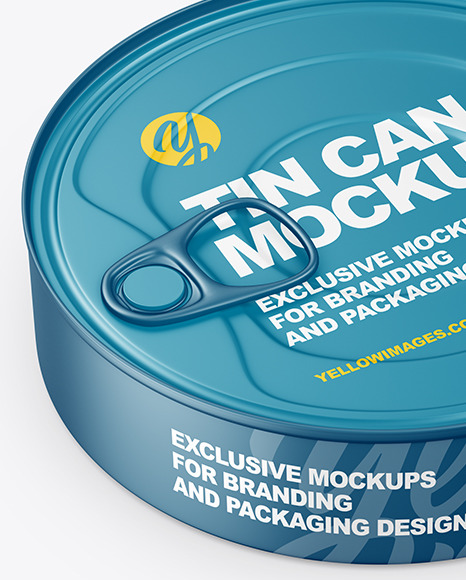 Matte Tin Can Mockup PSD #2