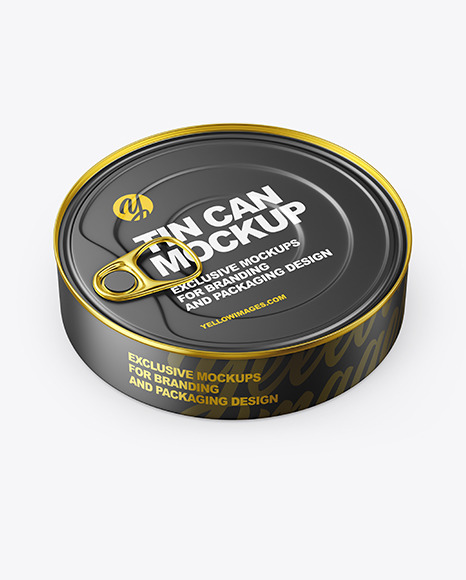 Matte Tin Can Mockup PSD #1