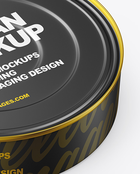 Matte Tin Can Mockup PSD #6
