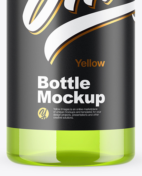 Color Plastic Bottle Mockup PSD #1