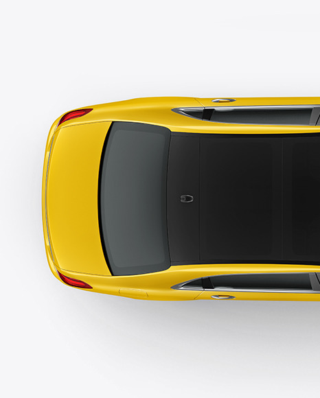 Luxury Car Mockup   Top View PSD #2
