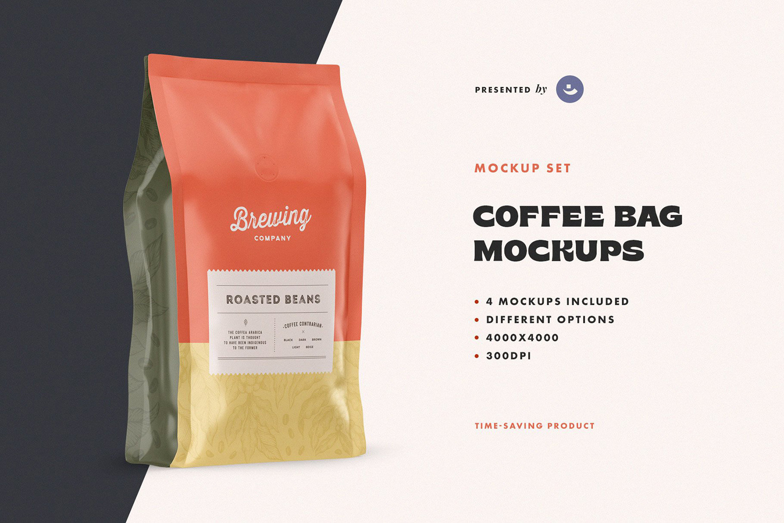 Download Coffee Bag Mockup Set In Packaging Mockups On Yellow Images Creative Store Yellowimages Mockups